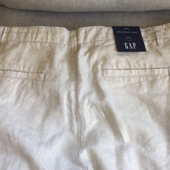 Gap girlfriend chino cream with shiny gold sheen - Picture 4 of 6